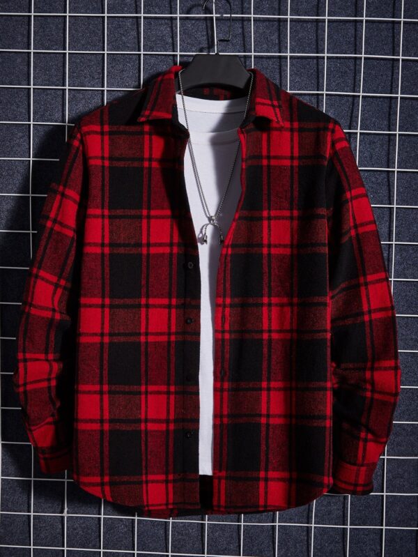 Hypemode Men Plaid Shirt Without Tee