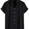 Homme Men Solid Button Up Shirt