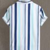 Homme Men Striped Print Shirt Without Tee